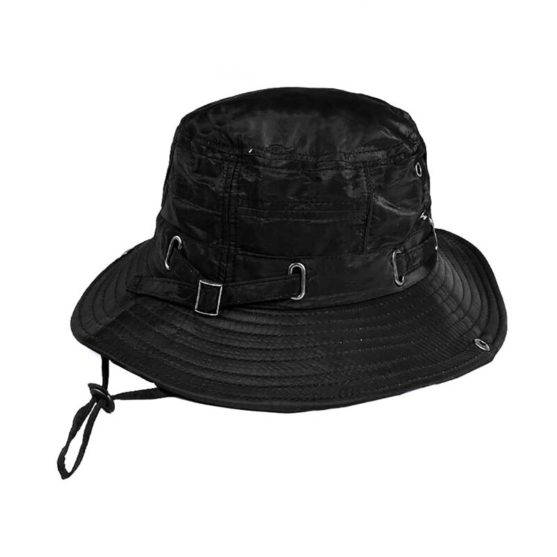 Outdoor Sun Hat, Waterproof Fishing Hat Sun Protection Summer Boonie For Men And Women Foldable Bucket Hat For Hiking2020: Black