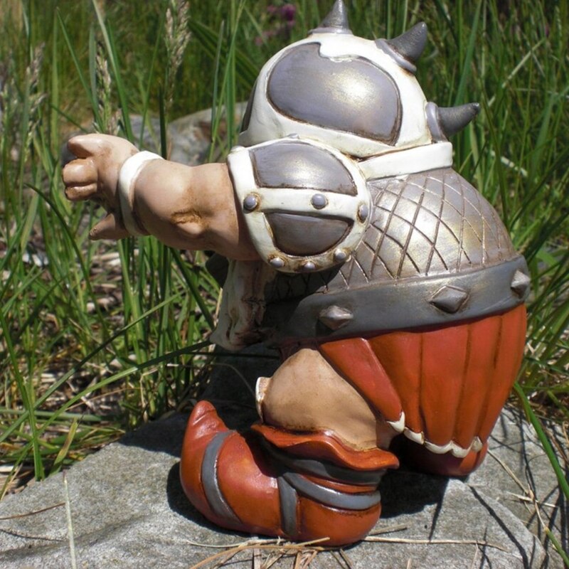Viking Victor Norse Dwarf Gnome Garden Statue Ornament Sculpture Outdoor Garden Decor Art Crafts Home
