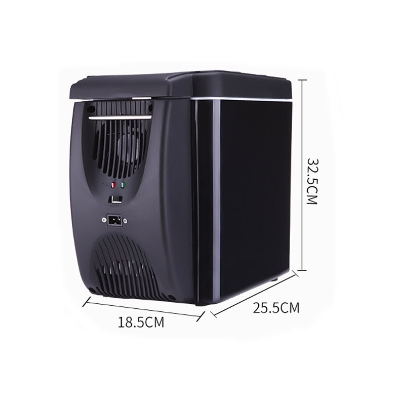 12V Refrigerator Freezer Heater 6L Mini Car Fridge Cooler & Warmer Electric Fridge Portable Icebox Travel Refrigerator