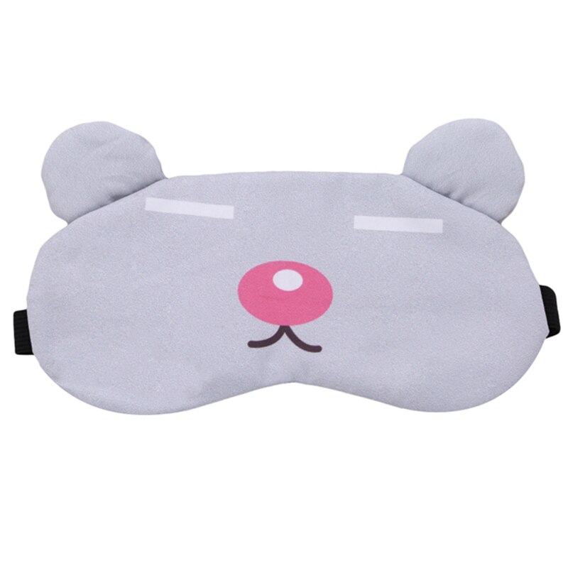 1PC Nette Karikatur Schattierung Schlaf Maske Tragbare Sanft Reise Schlaf Rest Hilfe Auge Maske Abdeckung Augenklappe Schlafen Auge werkzeuge