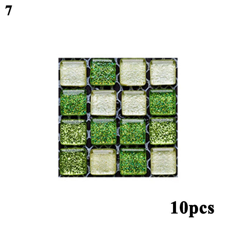 Magic Gel Tiles Self Stick Mosaic Tile for Kitchen and Bathroom Backsplash Brick Crystal Wallpaper - 1 Sheet: 7