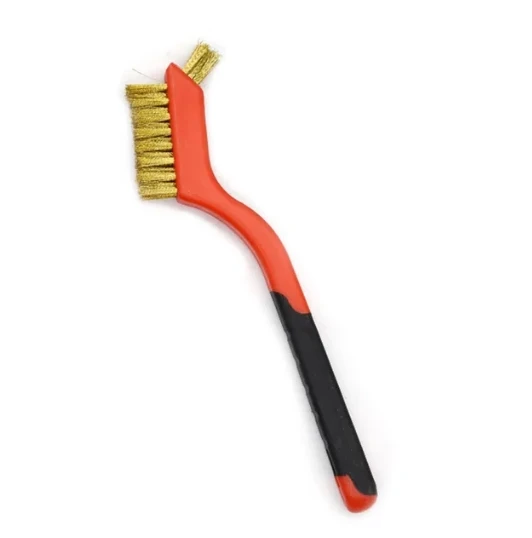 17,8 cm große Edelstahlbürste, Durcheinander-Reinigungsbürste, Polieren, Rostentferner, Metalldraht, Entgraten, Reinigungswerkzeug: Braun