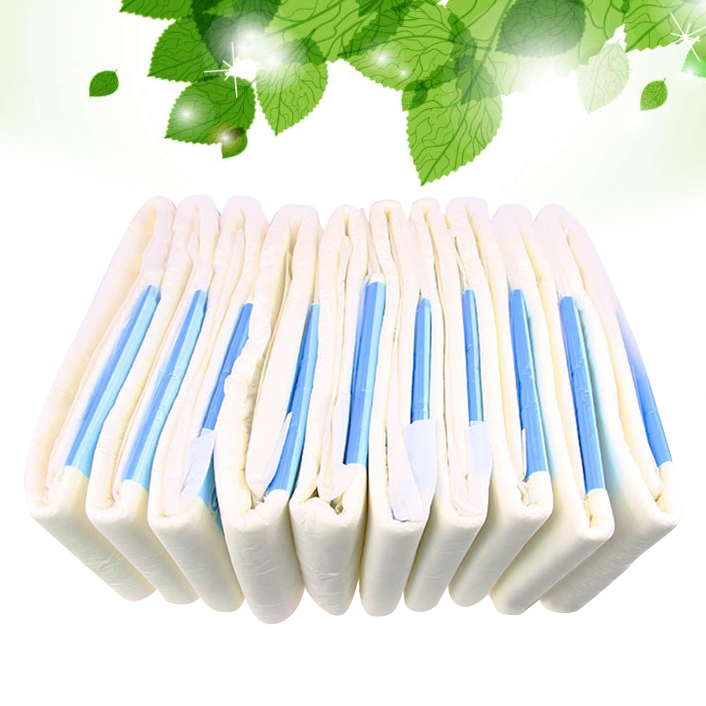 10 Stuks Volwassen Luier Patiënt Speciale Luier Eenvoudige Water-Absorberende Beschermende Volwassen Luier (Maat L, 1 Pack Heeft 10 Stuks)