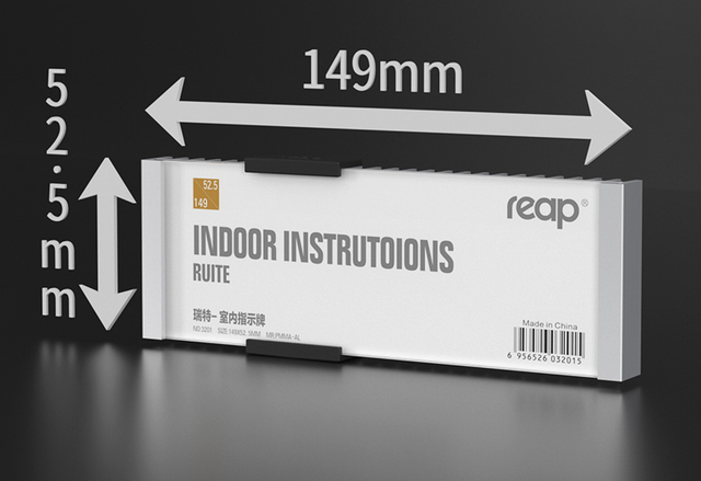 1pcs Silver Aluminum Alloy Wall Door Sign Plate Company Department Signboard Replacement Hospital Works Display Board: 149x52.5mm