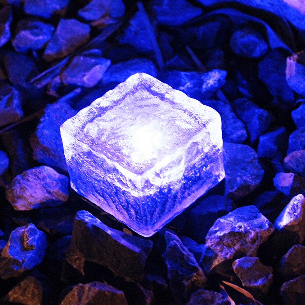 Solar Path Underground Buried Brick Light Led Stone Ice Cube Brick Solar Garden Driveway Security Light Led Floor Light