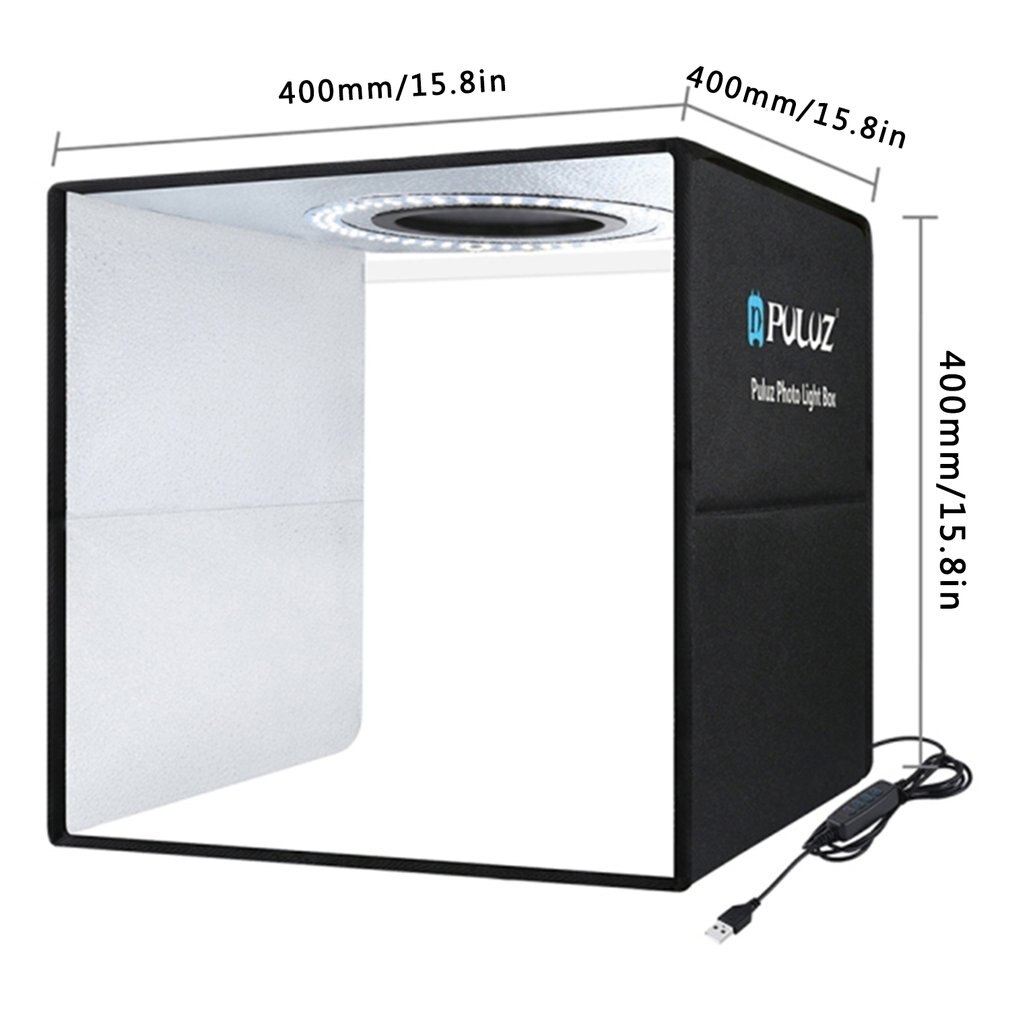 Lightbox Photo Ring LED Light Studio Box 6 12 Color Backgrounds Tabletop Photography Soft Shooting Tent Box