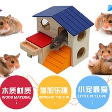 Speelgoed Voor Hamster Huis Houten Huis Huisdieren Alice Vat Houten Pijp Dierbenodigdheden, 1pz
