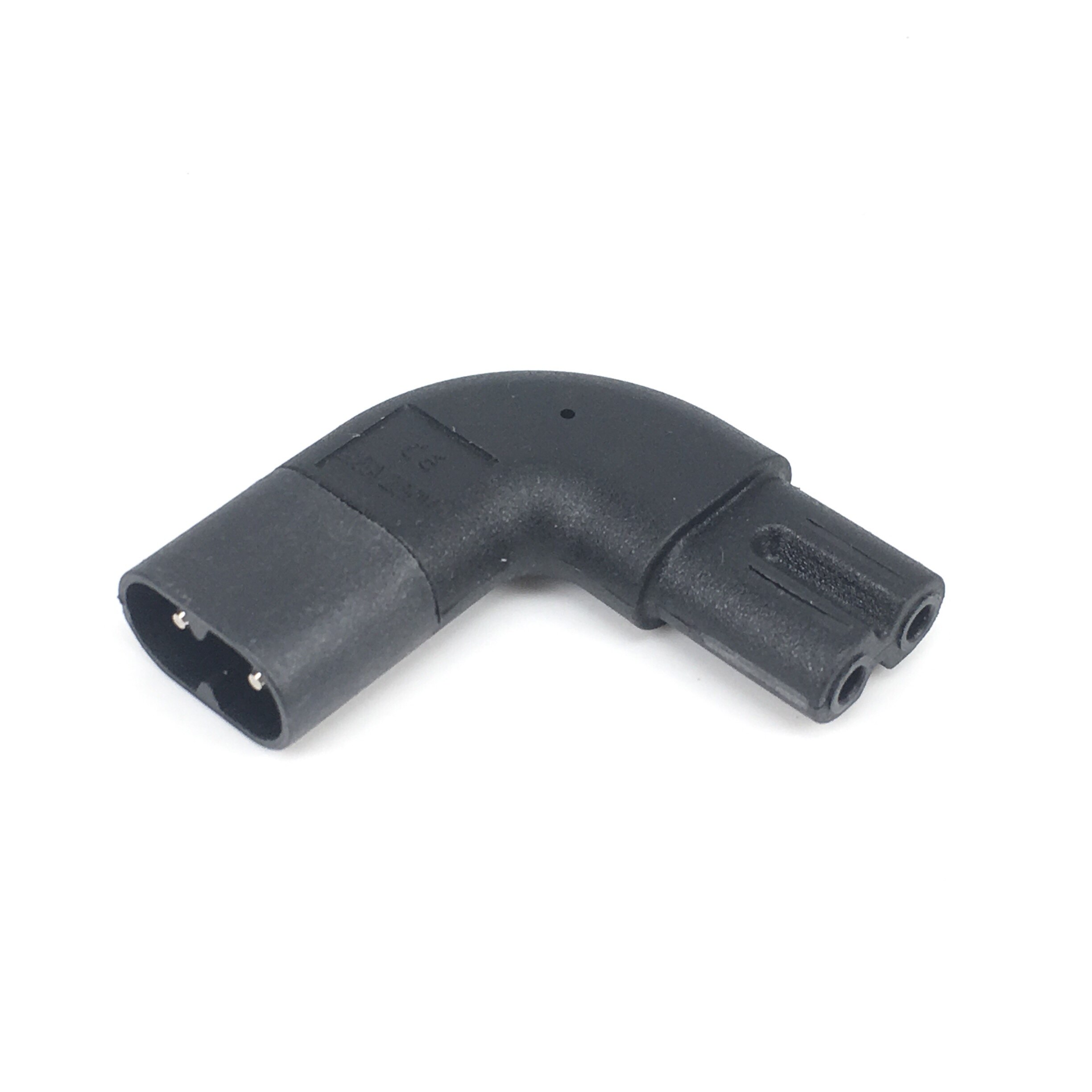 1pc iec 320 2- pinner  c7 hunn til  c8 hann rett opp og ned vinklet ac strømadapter skjøteledning omformer kabel 30cm 3m 5m: Venstre vinkel