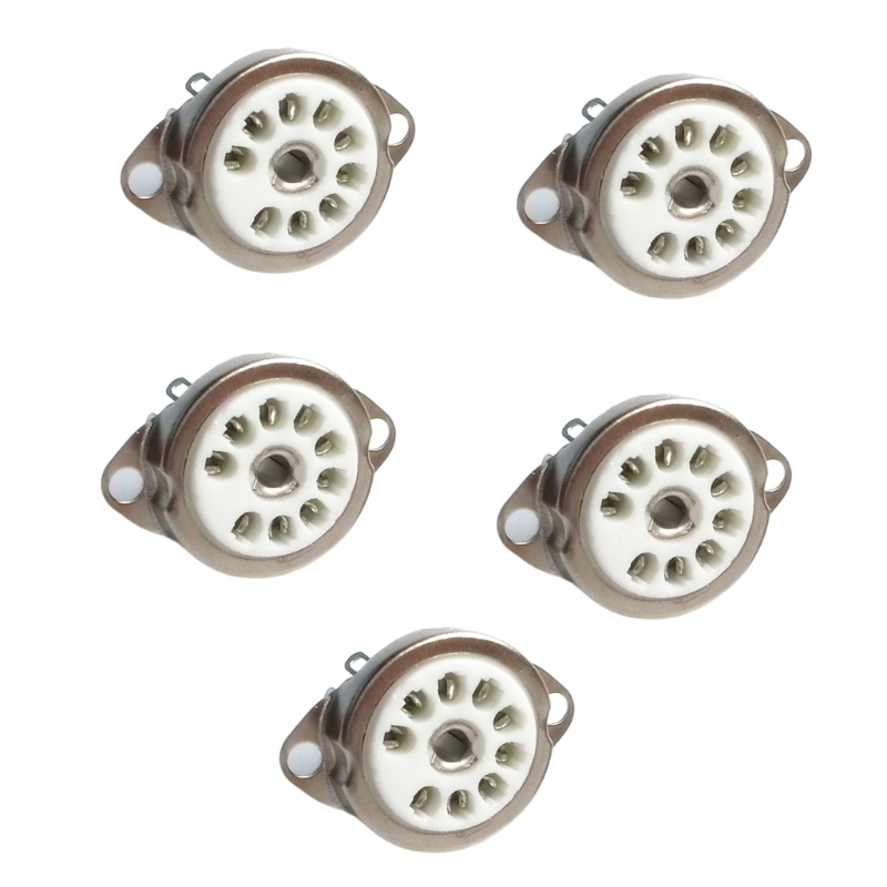 5pcs Ceramic Tube Socket 9PIN Tube Socket 9-Pin Va... – Grandado