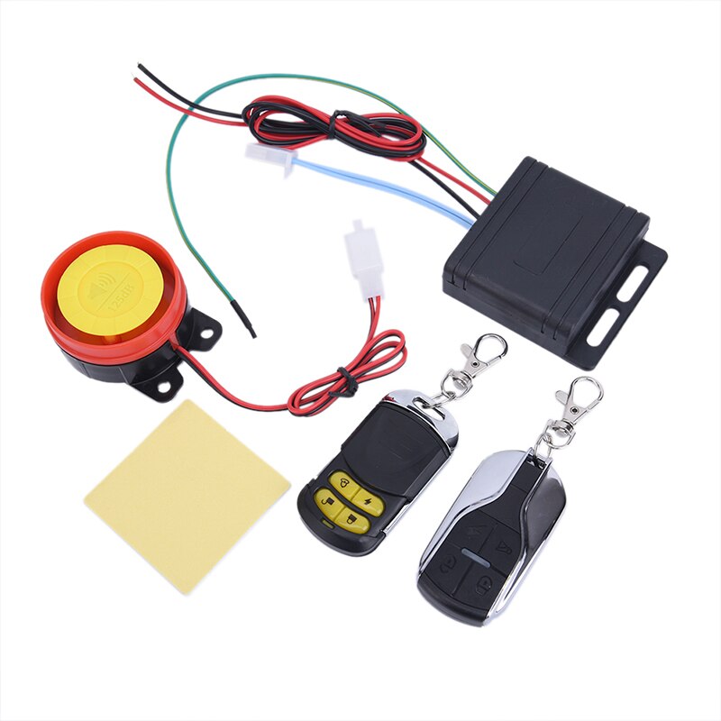 1set Motorcycle Bike Keyless Antitheft Security Alarm System W/ 2