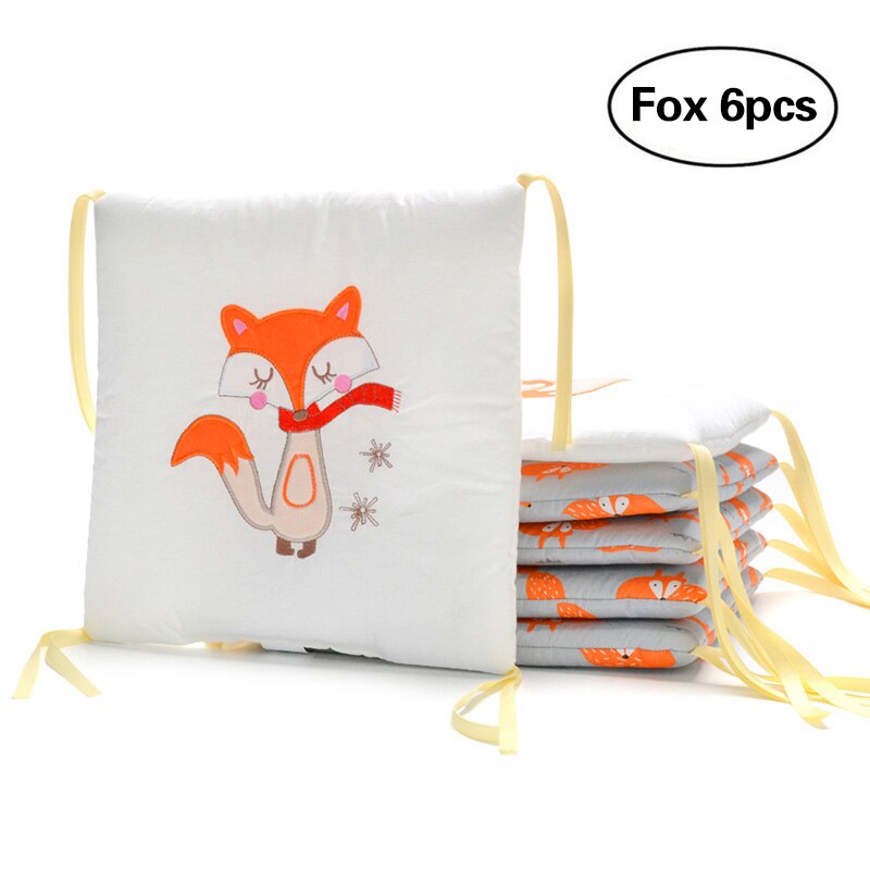 6 Stks/partij Baby Bed Bumper In De Wieg Baby Kamer Decoratie Crib Protector Voor Kids Bumper Peuter Pasgeborenen Bed Beddengoed set: 6