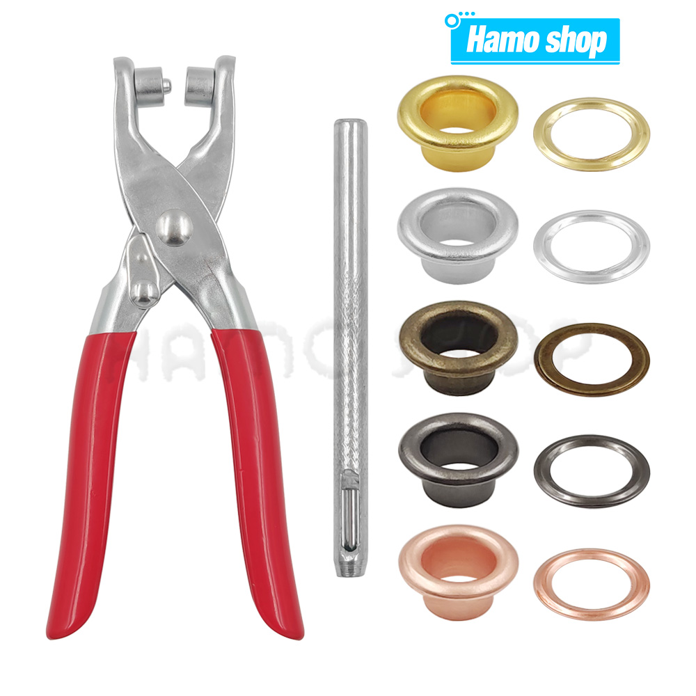 1 einstellen Ösen-Ösen-Zangen-einstellen, Ösen-See-Zangen-einstellen mit 100 setzt 4 mm Metallösen, Ösen-Werkzeug-einstellen für Lederhandwerk