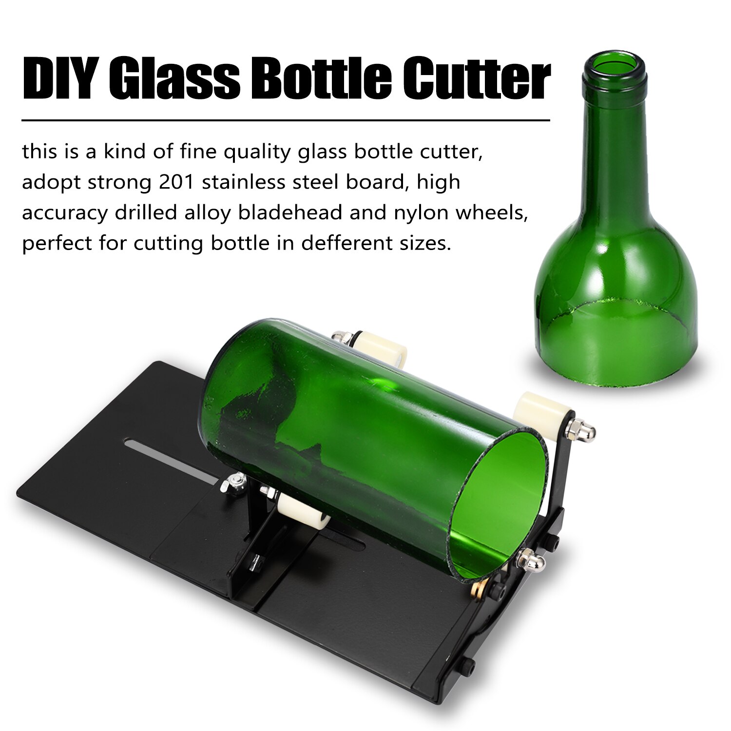 Haushalts Einstellbare Größen DIY Glas Flasche Cutter 3 Räder/5 Räder Metall Glassbottle für basteln Wein Flaschen
