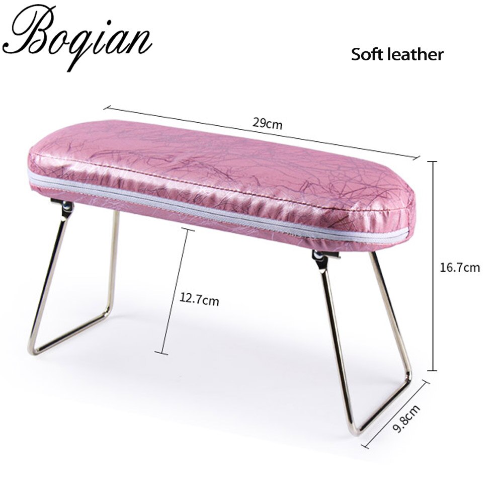 Bqan 1 Stuks Marbling Manicure Hand Kussen Nail Arm Rest Kussen Manicure Tafel Mat Arm Pols Hand Rest Salon Kussen: pink