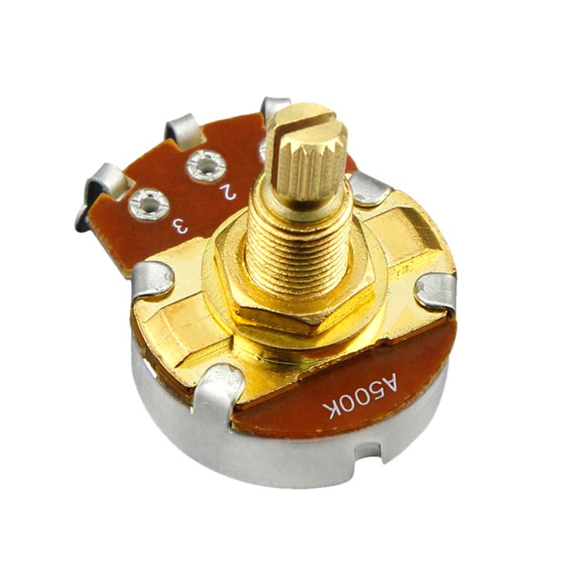 Brass Shaft ELectric Guitar Bass Volume Tone Control Pots Potentiometer A500K