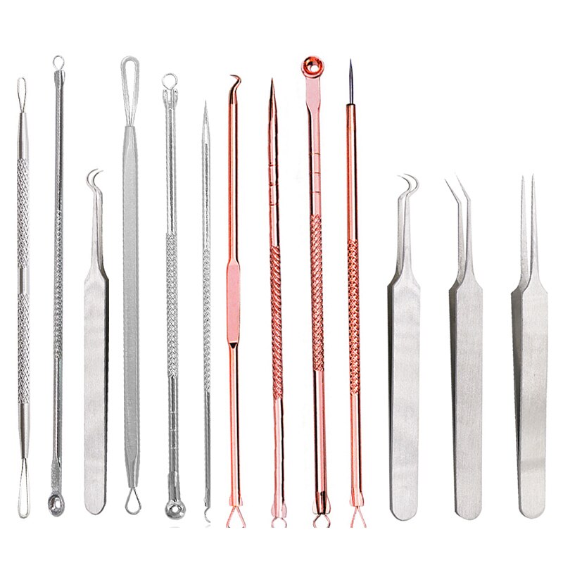 Roestvrij staal acne neus mee-eter verwijderaar witte kop zwarte kop gereedschap puistjes comedonen verwijderaar huidverzorging acne verwijdering naald