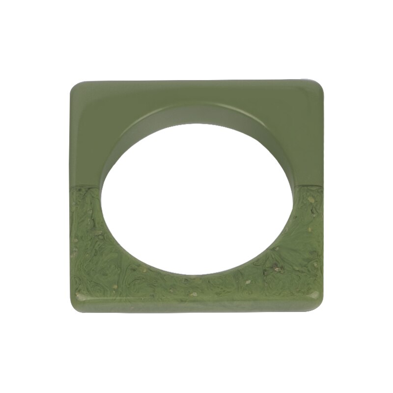 Pulseira vintage de resina, bracelete quadrado para mulheres, joias da moda, acrílico, geométrica, grande, para festa, pulseira para meninas: color-9