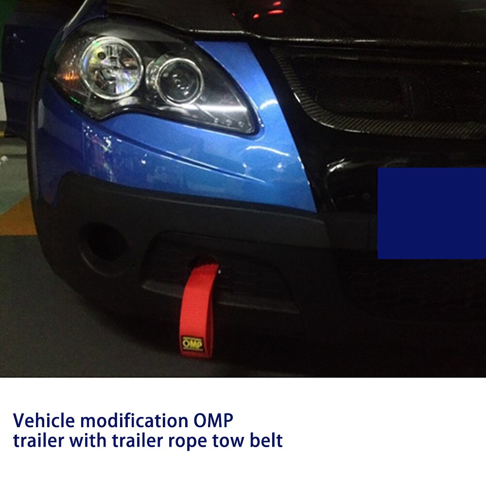 Auto Tow Strap Set Met Hoge Intensiteit Nylon Sleepkabel Voor Auto Sleepkabel Zware Rode Trekhaak Voor voor En Achter Voertuig Bumper