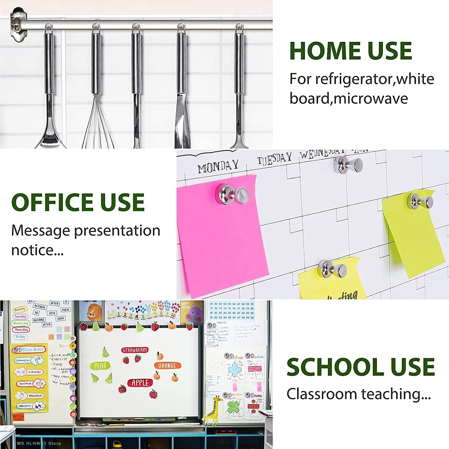 3/5/10 PCs Super Strong Neodymium Magnet Magnetic Pushpins Sucker Thumbtack Steel Magnet Push Pin for Refrigerator Whiteboard