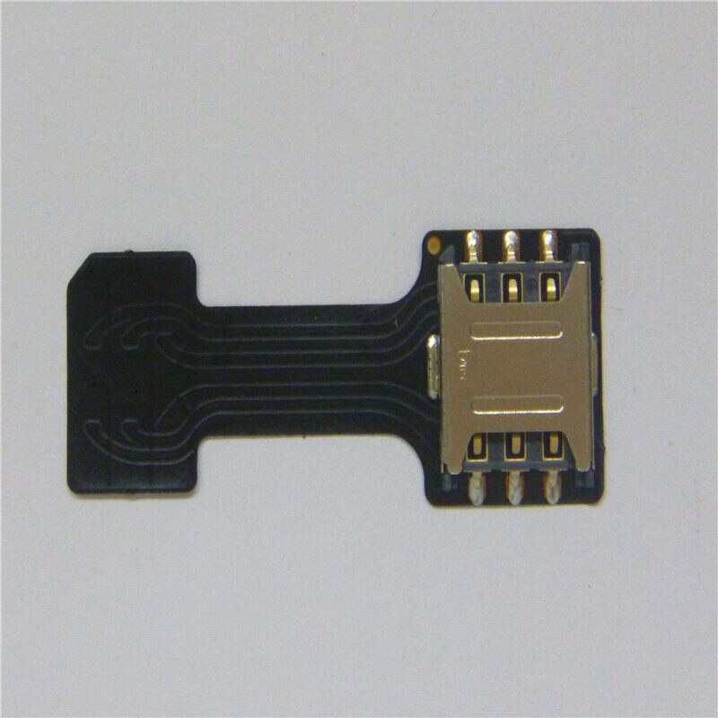 Heißer Schwarz Dual SIM SIM Adapter für Android ZWEI 2 Nano SIM NANO-SD Speicher Karte Konverter Für XIAOMI REDMI HINWEIS 3 4 3 s Profi