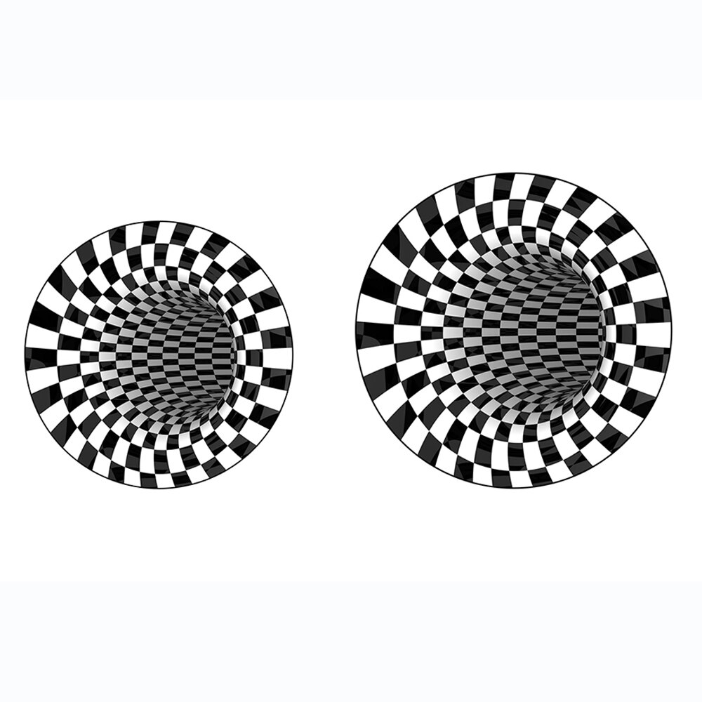 3D Strudel drucken Optische Illusion Bereichen Schwarz Und Weiß Teppich Teppich Boden Pad nicht-Unterhose Fußmatt Matten Für Hause wohnzimmer Schlafzimmer