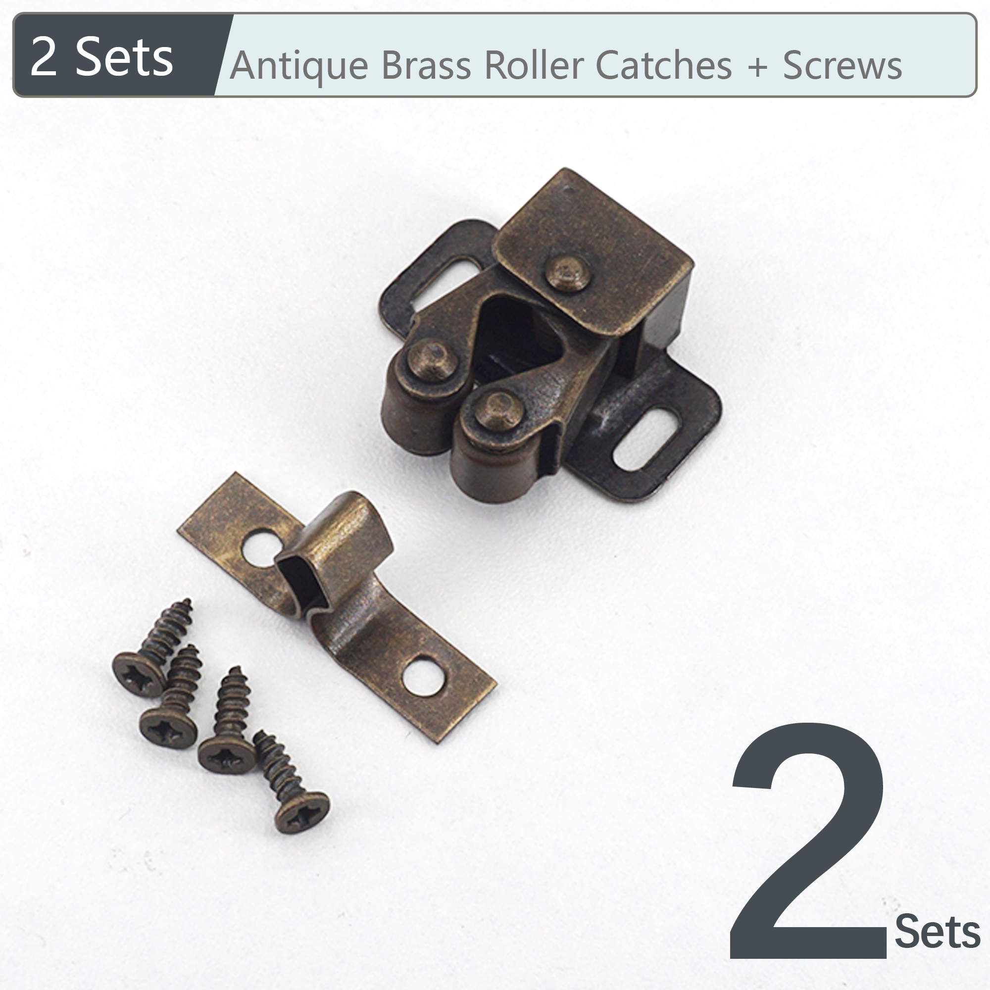 10/5/2 Sets Cabinet Roller Catch Door Stop Closer Stoppers Damper Buffer Clasp Latch for Wardrobe Cupboard Furniture Hardware: Orange