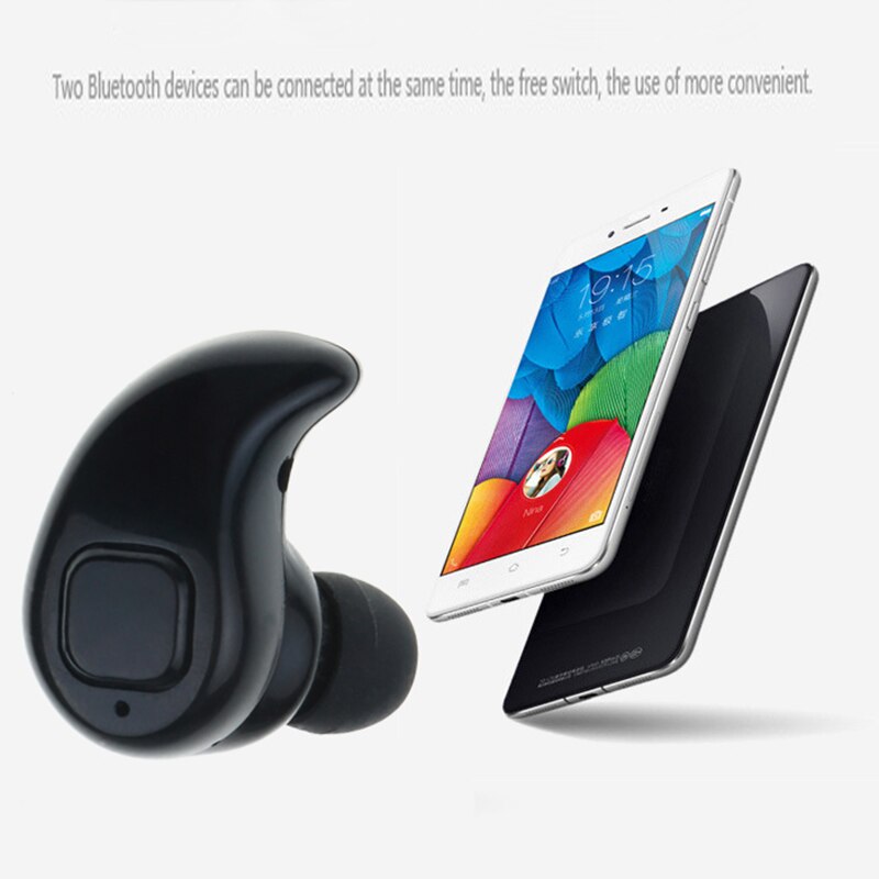 Kebidu S530X Mini Draadloze Bluetooth Koptelefoon Sport Met Microfoon Stereo Handsfree Oordopjes In-Ear Voor Iphone Xiaomi Huawei: black