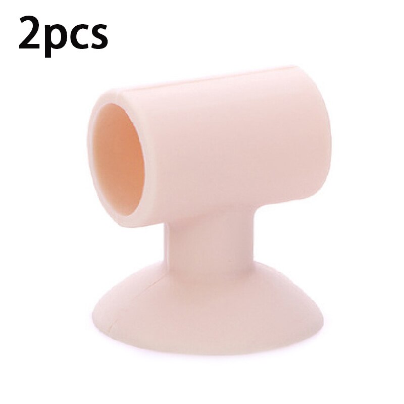 2PC Wall Hit Protector Doorknob Wall Sucker Door Accidentally Close Preventer Anti-collision Mute Crash Lock Door Handle Stopper: Pink