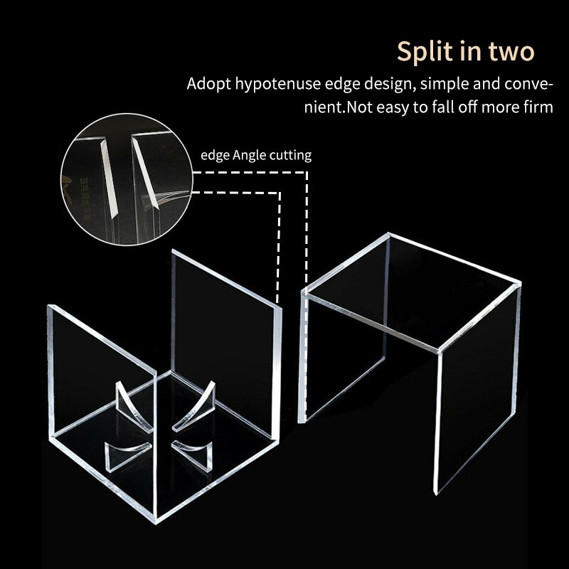 80mm Baseball Box Golf Ball Transparent Case Display Dustproof Souvenir Storage Box Protection Holder Acrylic