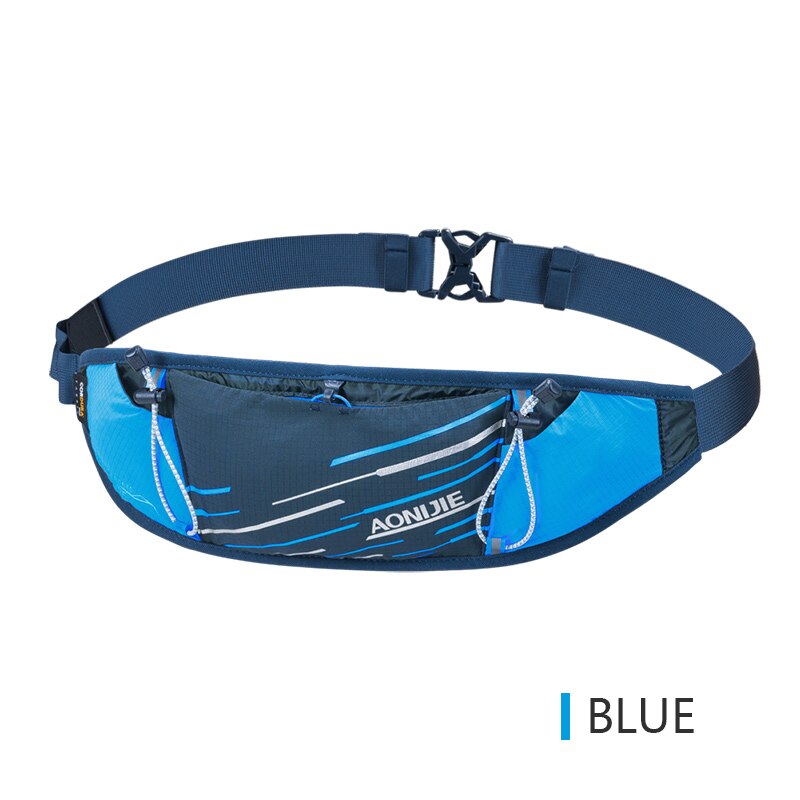AONIJIE W8102 Lightweight Slim Running Waist Bag Belt Hydration Fanny Pack For Jogging Fitness Gym Hiking: Blue Color
