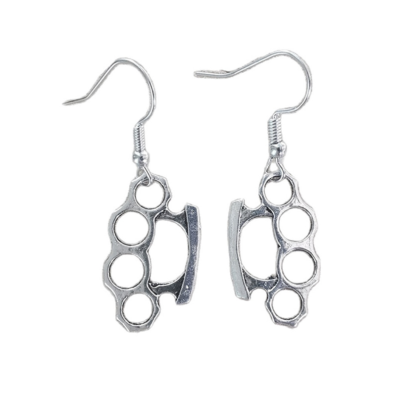 Pendientes colgantes de tijera grande para mujer, Vintage gótico Y2k, estética, accesorios de joyería largos,: Estampado en caliente