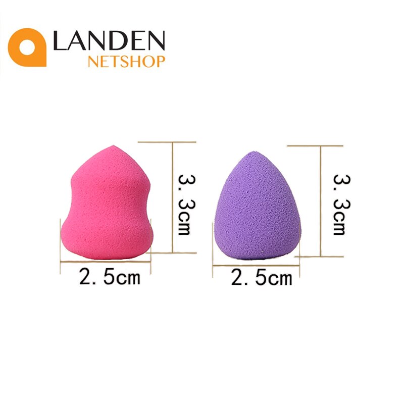 Esponjas para el maquillaje del rostro, corte biselado, esponja para aplicación de la base de maquillaje, difuminar el contorno