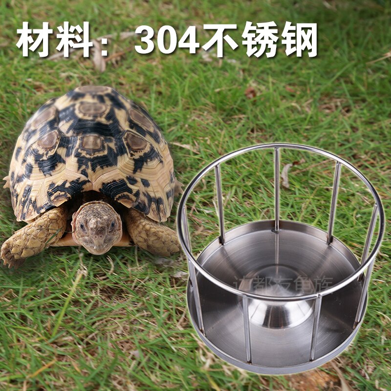 Schildpad Voedsel Kom Half Water Schildpad Voedsel Plaat Rand 304 Rvs Geel Rand Voedsel Disc Schildpad Voeden