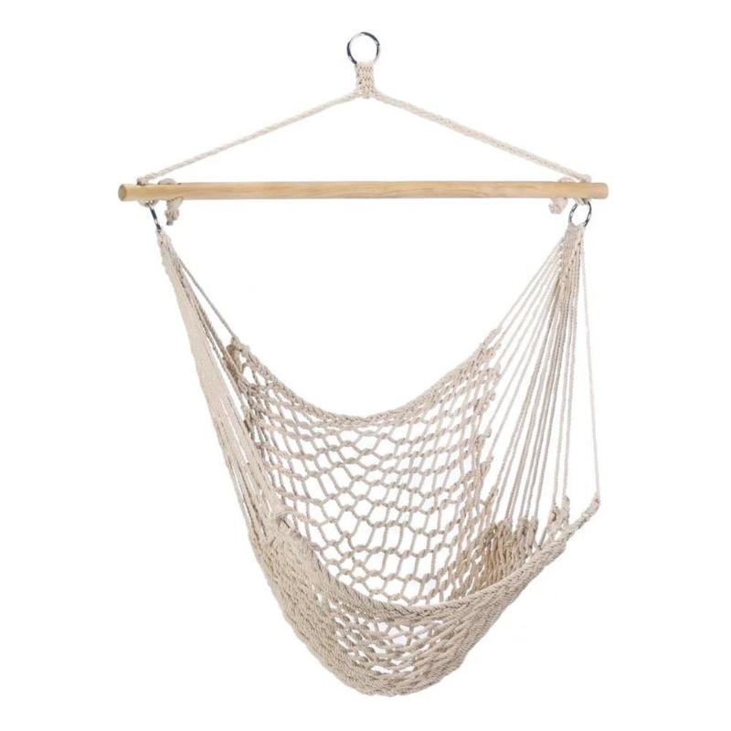 Hamaca portátil silla colgante de pared cuerda para columpio al aire libre jardín interior asiento para niños: A