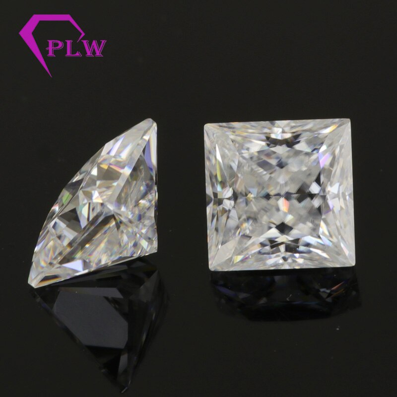 Provence jóias em preço de venda quente cor EF 4*4 milímetros corte da princesa moissanite 0.4 carat 3ex VVS para pulseira anel colar brinco