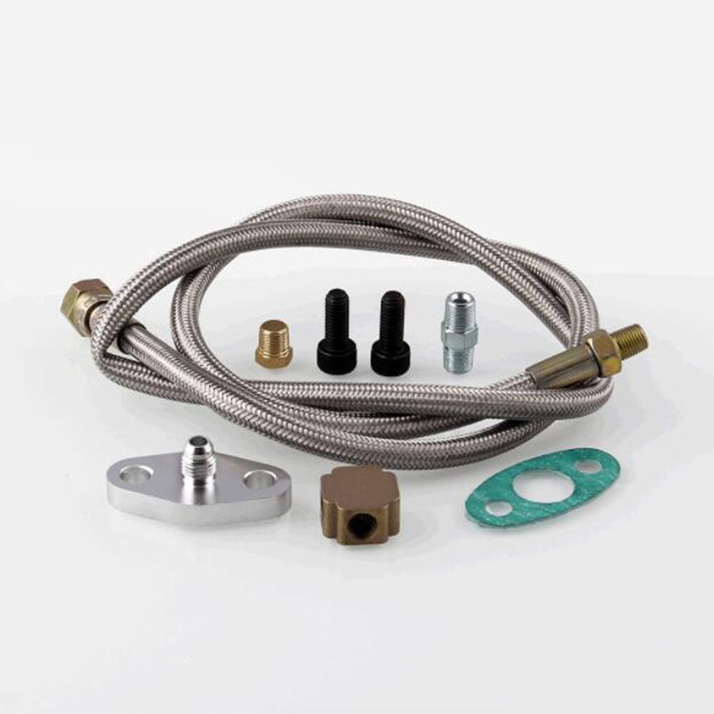 1 Set Oil Inlet Feed Line Fitting for Turbocharger... – Grandado