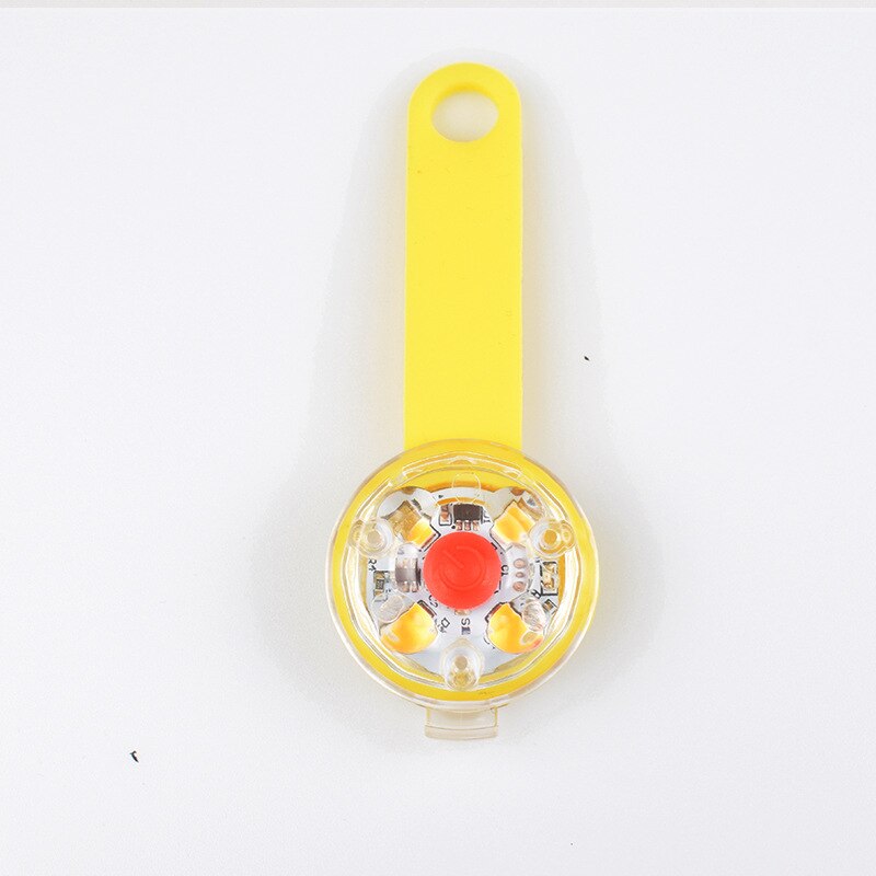 Collier lumineux LED avec chargeur USB pour chien, pendentif de nuit, accessoires Anti-perte, étiquette lumineuse pour chien: Yellow