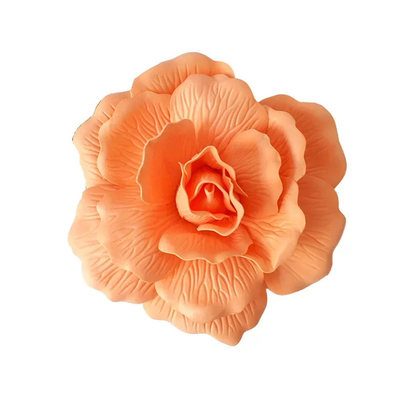 Grote Bruiloft Decoratie Rose Pe Foam Bloem Achtergrond Muur 3d Grote Bloem Simulatie Platte Bodem Rose Kunstbloem