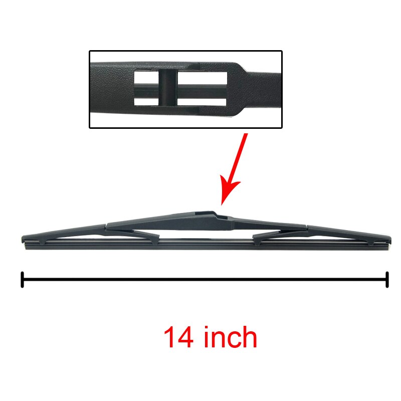 MIDOON 14 "Rear Wiper Blade & Rear Wiper Arm for Mazda CX-7 ( CX7 )