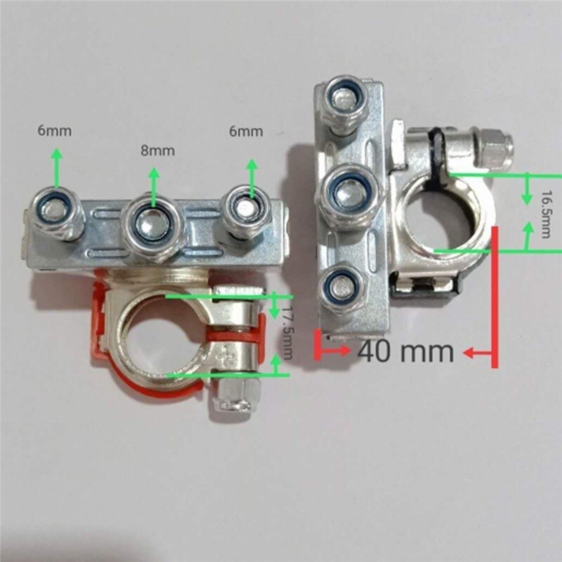 Auto Car 12V Car Battery Terminals Connector Switch Clamps Quick Release Lift Off Positive & Negative