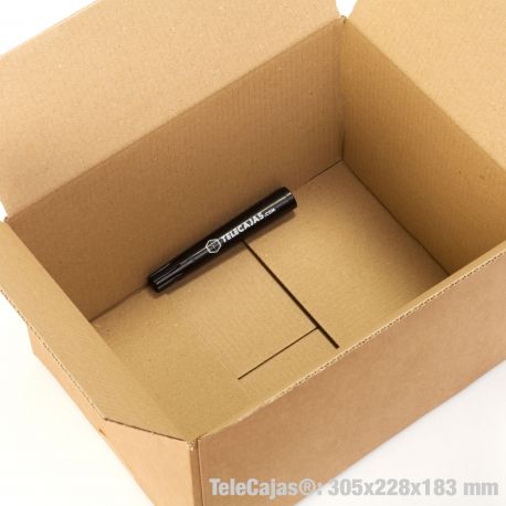 TeleCajas® | 305x228x183 mm | (30x) Caja Cartón Pequeña Envios | Pack de 30 uds.