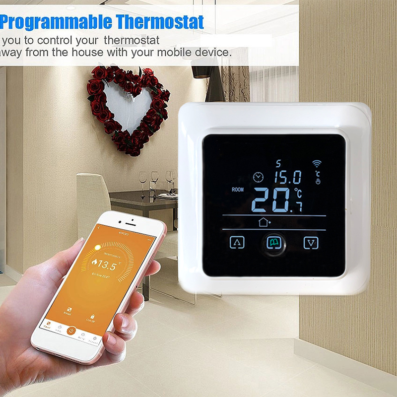 Tuya wifi smart termostat elektrisk golvvärme temperatur fjärrkontroll för google home, alexa