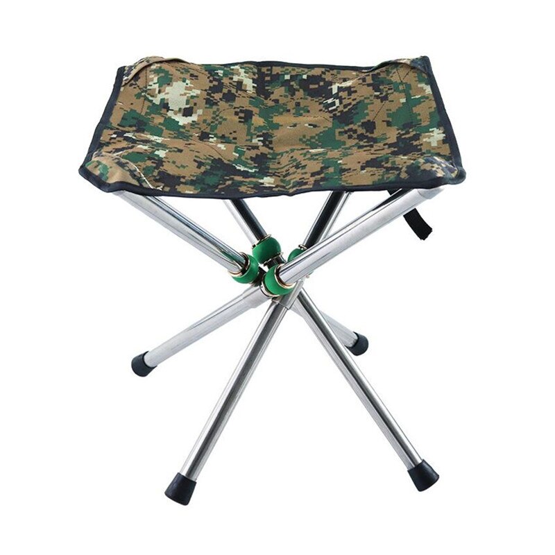 Outdoor Lightweight Portable Folding Chair Durable Waterproof Camouflage Stool with Storage Bag