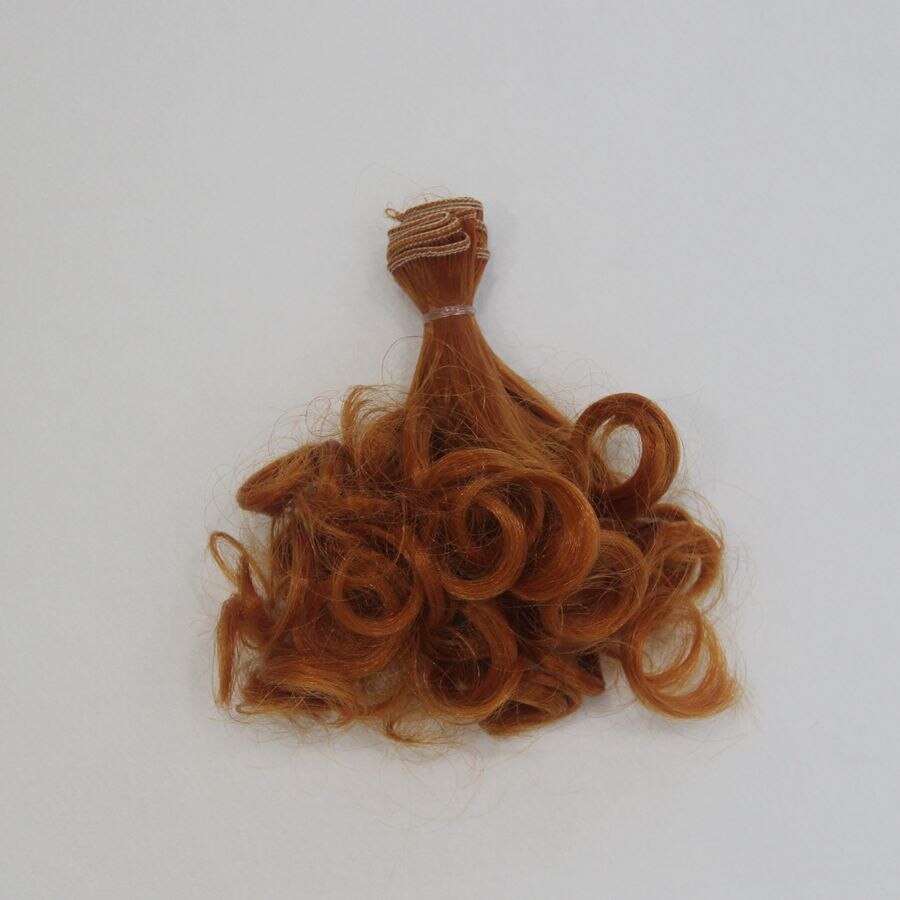 Doll Wig Hair 15cm Diy Tresses For Handmade Baby Toy and Doll Long Doll Hair Curly Thick Wavy Doll Hairs: 1