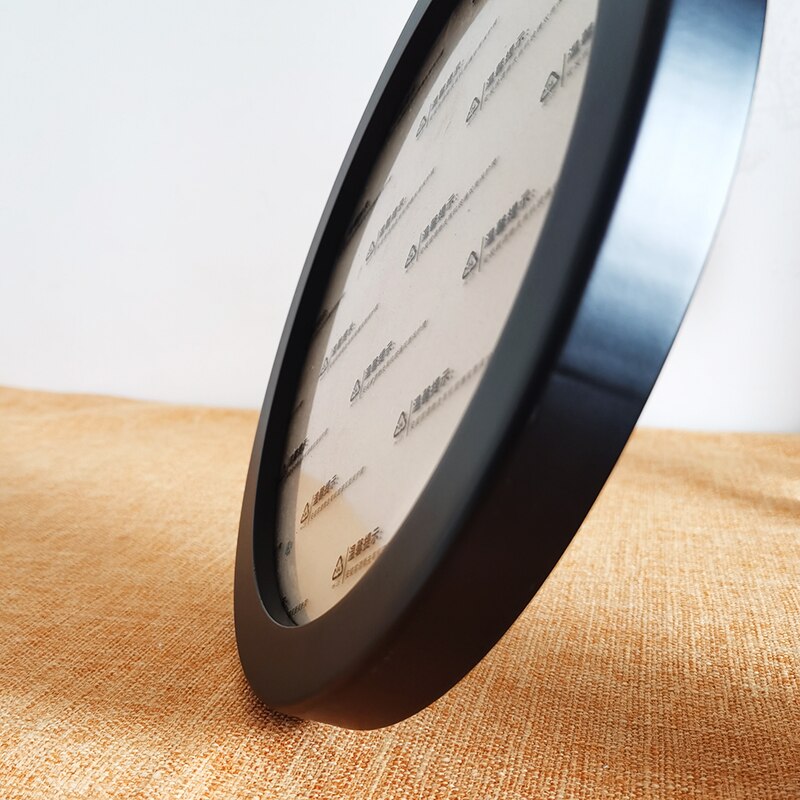 Round Wooden Picture Frames Wall Hanging Wood Picture Holder Wall Mounted Photo Frame Round Photos Decor