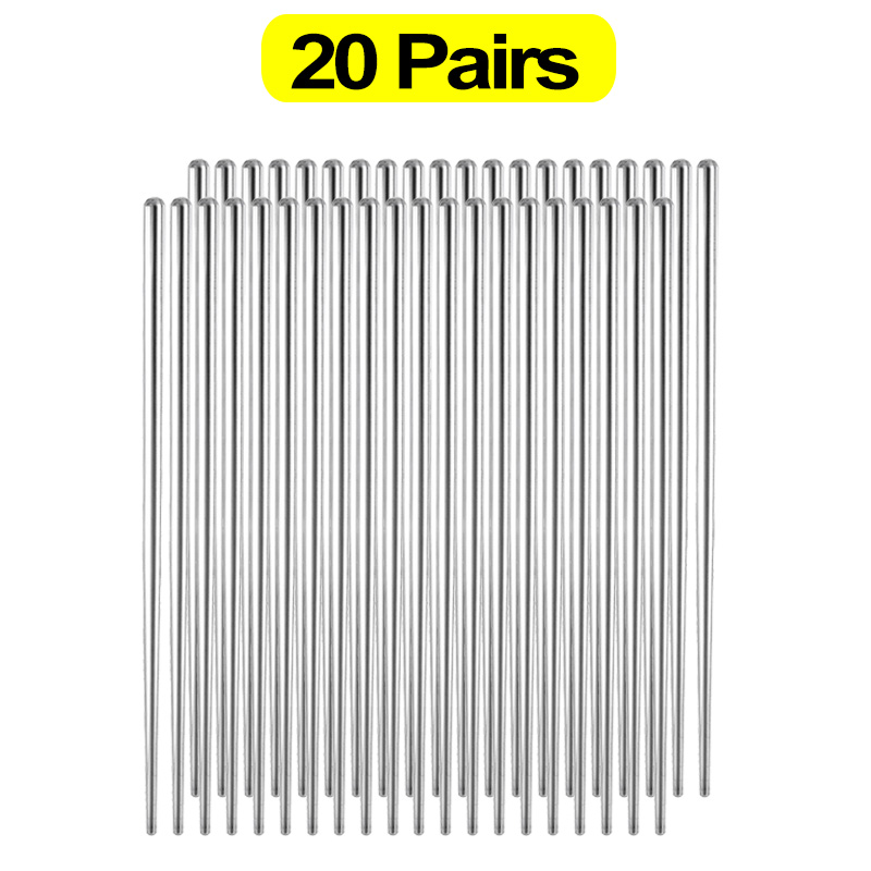 30/1 par de palillos chinos de acero inoxidable, palillos de Sushi antideslizantes, palillos de Metal de comida japonesa coreana, vajilla de cocina reutilizable: Azul