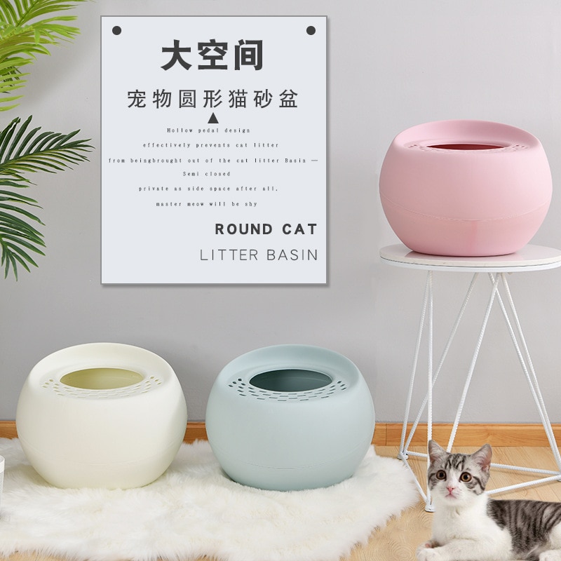 Petbedpan toilet anti-stænk cattray med scoop killing hund ren toilet toiletter og boxplastic box forsyninger