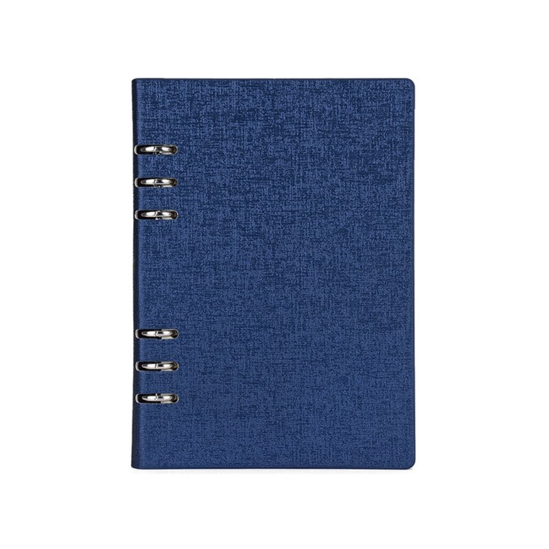 A5/A6 PU Notebook Notepad Loose-leaf Diary Business Journal Planner Organizer K92C: Blue A5