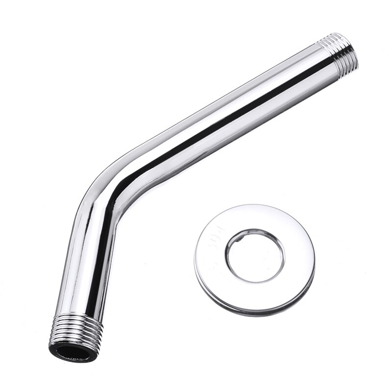 Shower Head Extension Pipes 20CM Stainless Steel Shower Head Extension Pipes Arm Wall Mounted Bathroom Durable Protable