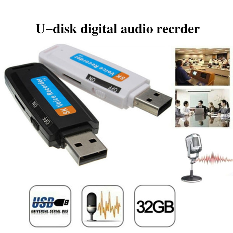 Mini Audio Voice Recorder Pen Dictafoon 32Gb Usb Flash Drive U-Disk SK1 Super opname Te Dragen